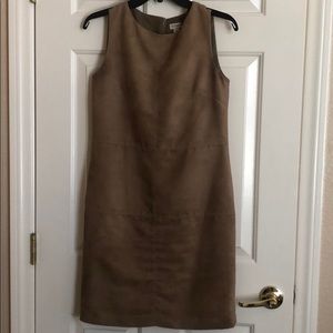 Cremieux Sueded Tan Dress - Size 2